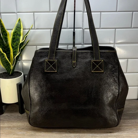 Dooney & Bourke brown leather large brown tote bag - Picture 2 of 15